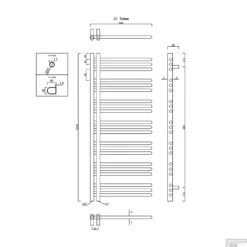 Handdoekradiator Sapho Dorlion Recht 50x120 Cm Wit 11 Handdoekradiator Sapho Dorlion Recht 50x120 Cm Wit -Badkamermeubels 1130 51 handdoekradiator sapho dorlion recht 50x120 cm wit 4