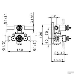 Regendoucheset Inbouw Salenzi Giro R Muur Uitloop Gegalvaniseerd Geborsteld Koper 30 Cm -Badkamermeubels 14aj15r tech8 5 1 1 1 1