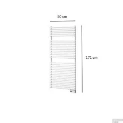 Designradiator Elektrisch Florion Nxt-EL III/Fischio 171 X 60 Cm 1000 Watt Enkel Zwart -Badkamermeubels 171 x 60 cm 1000 watt designradiator elektrisch florion nxt el iii fischio enkel wit shop 11