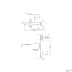Badmengkraan Eengreeps VM Move Met Handdouche (incl. Rozetten En S-koppelingen) Chroom -Badkamermeubels 182869 tt