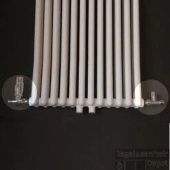 Radiator Aansluitset Wiesbaden Recht Chroom (Voor Zij-aansluiting)