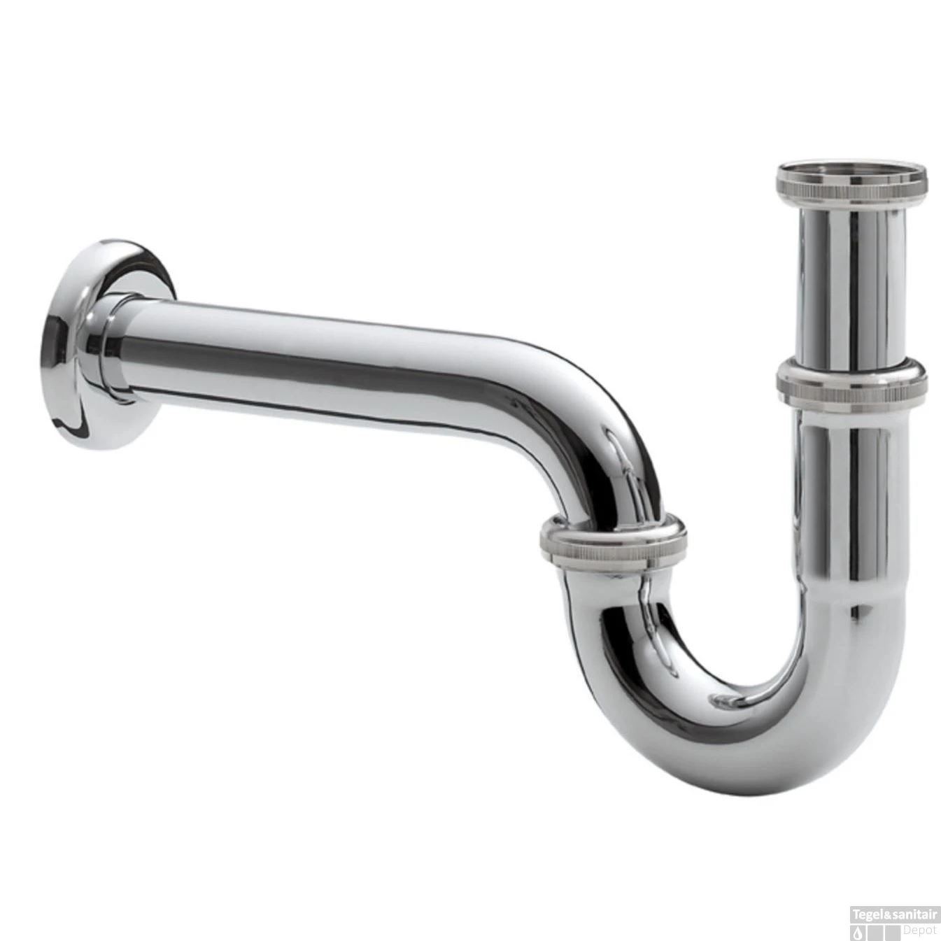 Buissifon Wiesbaden Rond Incl Rozet. Chroom 3 Buissifon Wiesbaden Rond Incl Rozet. Chroom