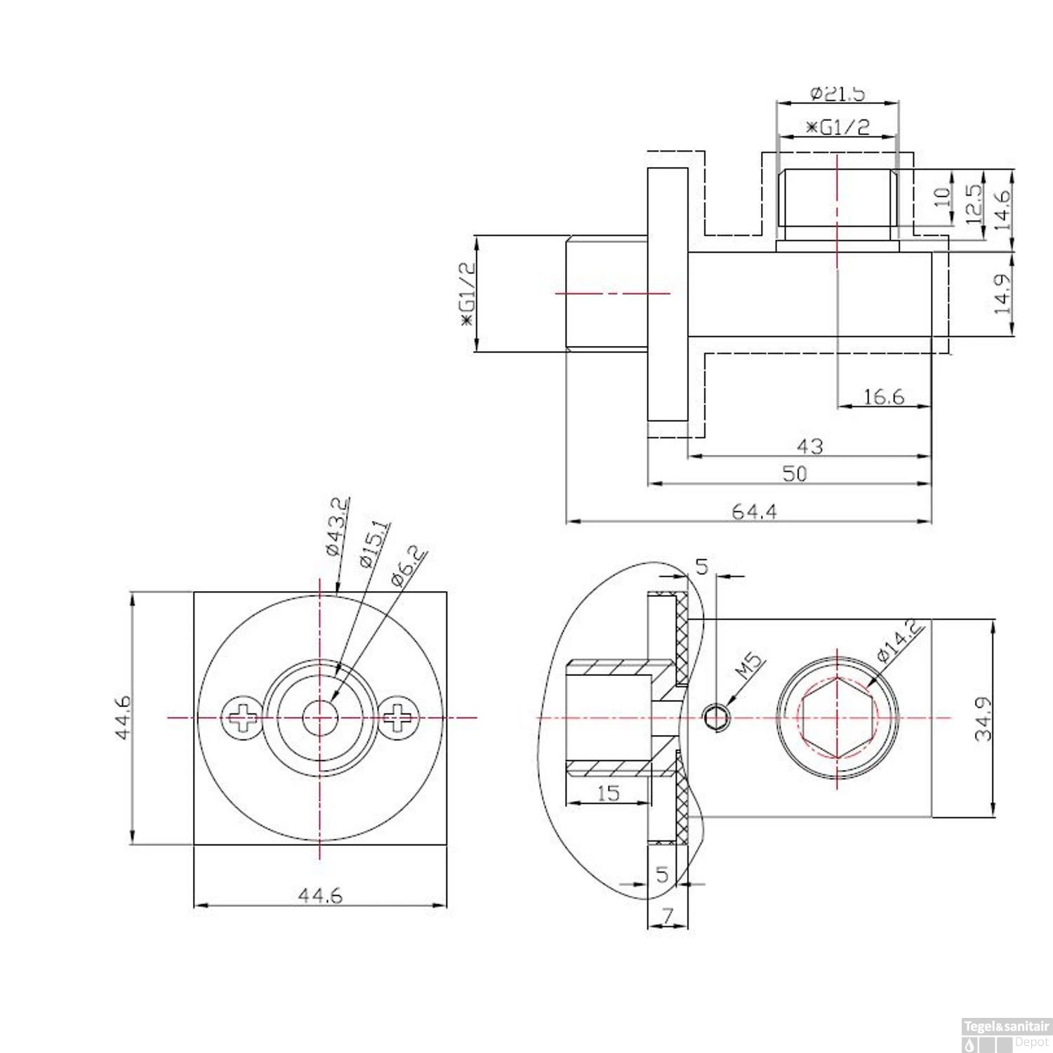 Thermostatische Inbouw Regendouche Set Wiesbaden Type 13 Plafondarm 20 Cm Vierkant Glijstang 5 Thermostatische Inbouw Regendouche Set Wiesbaden Type 13 Plafondarm 20 Cm Vierkant Glijstang - Afbeelding 3
