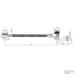 Wiesbaden Badplugafvoer Met Overloop 5 Wiesbaden Badplugafvoer Met Overloop -Badkamermeubels 29.3995 2