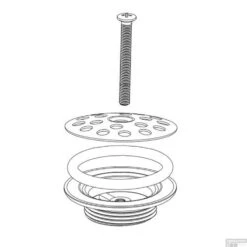 Messing Plug Wiesbaden Chroom Rooster 5/4" -Badkamermeubels 33.3541 tech1