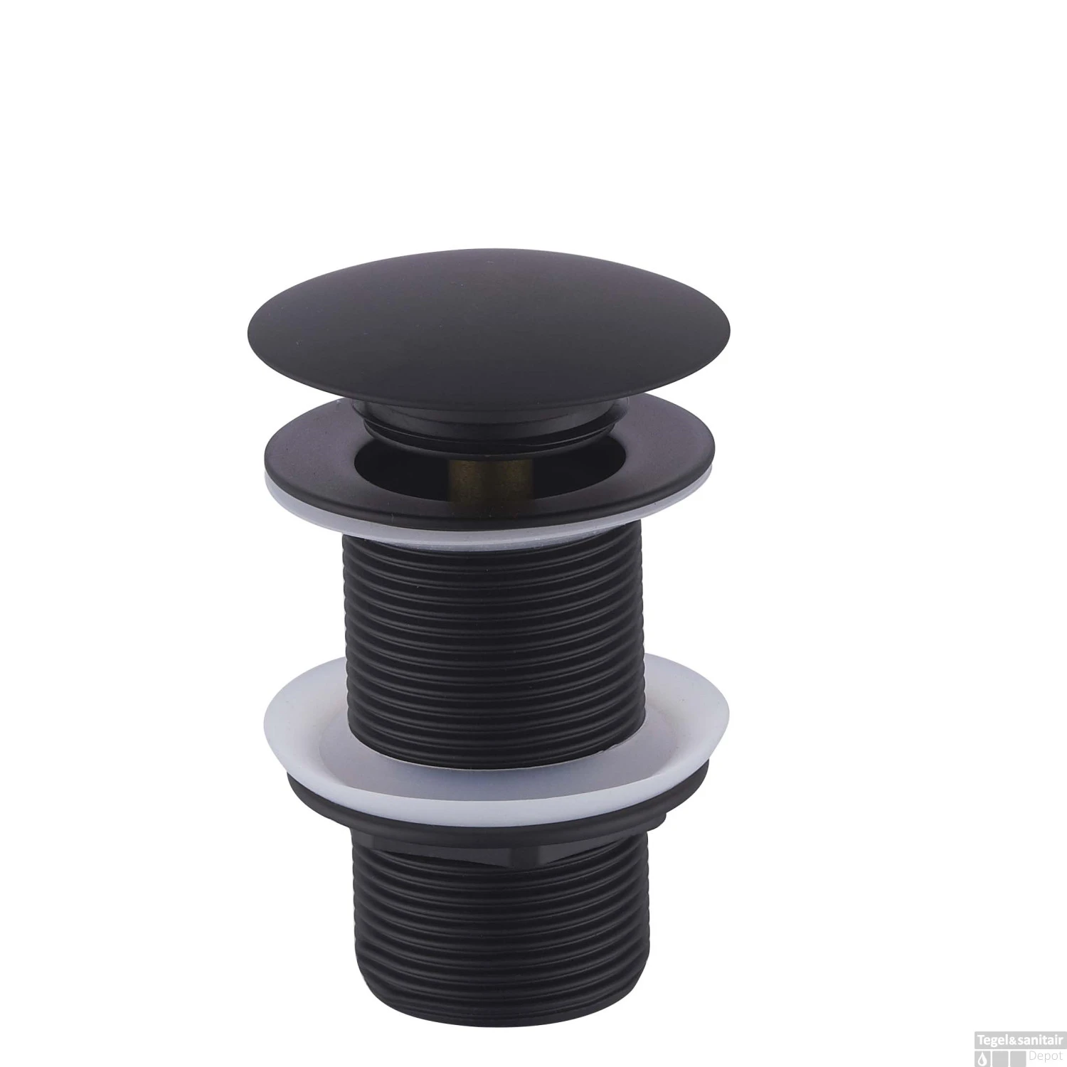 Clickwaste Wiesbaden Caral Verlengd 5/4" Mat Zwart 3 Clickwaste Wiesbaden Caral Verlengd 5/4" Mat Zwart