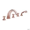 Badrandkraan Sapho Antea 3-kruisgreep Mengkraan Compleet 5-gats Rose Goud -Badkamermeubels 3317 badrandkraan sapho antea 3 kruisgreep mengkraan compleet 5 gats rose goud shop