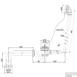 Badafvoer / Overloopcombinatie Best Design Tbv. Nostalgisch Bad -Badkamermeubels 3845630 tech