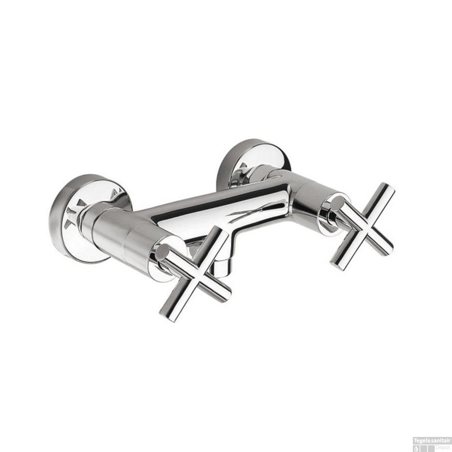 Opbouw Douchekraan Sapho Axia Mengkraan 2-kruisgreep Chroom 3 Opbouw Douchekraan Sapho Axia Mengkraan 2-kruisgreep Chroom