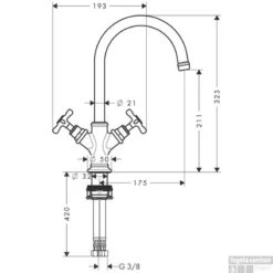 Axor Montreux Wastafelkraan Zonder Waste Chroom -Badkamermeubels 66206
