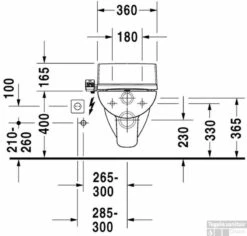 Duravit D-code Wandcloset Voor Sensowash Wit -Badkamermeubels 71626
