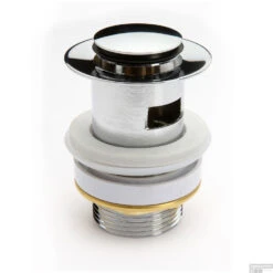 Afvoerplug Schutte Met Overloop Messing RVS