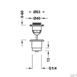Afvoerplug Tres Complementos Clickwaste Stop 4 Cm Zwart Chroom -Badkamermeubels afvoerplug tres complementos clickwaste stop 4 cm zwart chroom tech