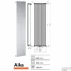 Designradiator Aika 1800 X 500 Mm Zilver Metallic 1 Designradiator Aika 1800 X 500 Mm Zilver Metallic -Badkamermeubels aika 1800 x 500 5