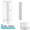 Handdoekradiator Aika Retta 1800 X 295 Mm Antrciet Metallic -Badkamermeubels aika retta 1800 x 295 9