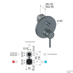 Douche/Badmengkraan Hotbath Buddy Inbouw Omstelrichting Chroom (incl. Inbouwdeel) 9 Douche/Badmengkraan Hotbath Buddy Inbouw Omstelrichting Chroom (incl. Inbouwdeel) -Badkamermeubels b032cr douchebadmengkraan hotbath buddy inbouw omstelrichting chroom incl. inbouwdeel tech