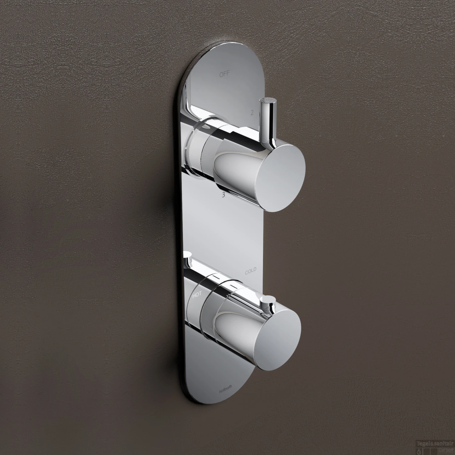 Douchekraan Hotbath Buddy Inbouw 3-weg Verticaal Chroom 3 Douchekraan Hotbath Buddy Inbouw 3-weg Verticaal Chroom