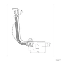 Badafvoer-overloopcombinatie Xenz Inox (RVS Look) 7 Badafvoer-overloopcombinatie Xenz Inox (RVS Look) -Badkamermeubels badafvoer overloopcombinatie xenz chroom tech 1