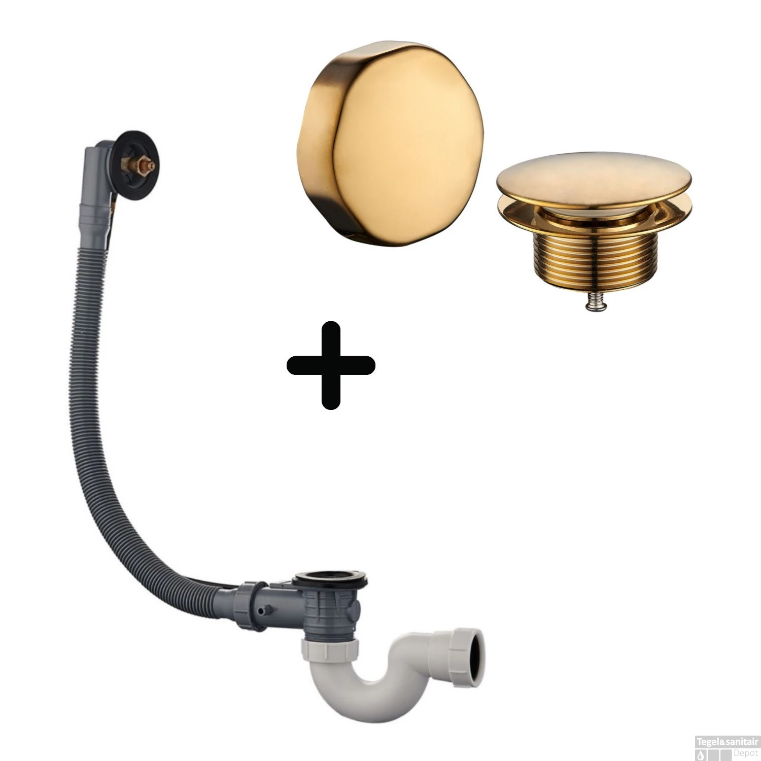 Badafvoer Met Overloopcombinatie Wiesbaden Geborsteld Messing Goud 3 Badafvoer Met Overloopcombinatie Wiesbaden Geborsteld Messing Goud