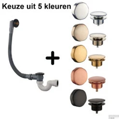 Badafvoer Met Overloopcombinatie Wiesbaden (keuze Uit 5 Kleuren)