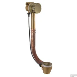 Badafvoer Met Vulcombinatie Salenzi Giro Gegalvaniseerd Geborsteld Messing Goud ø48 Mm