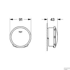 Badafvoercombinatie Grohe Others Warm Sunset (excl. Inbouwdeel) -Badkamermeubels badafvoercombinatie grohe others warm sunset excl. inbouwdeel tech
