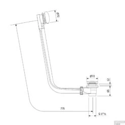 Badafvoercombinatie Polysan Met Waste 72 Mm Chrome 9 Badafvoercombinatie Polysan Met Waste 72 Mm Chrome -Badkamermeubels badafvoercombinatie polysan met waste 72 mm chrome tech