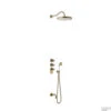 Badkraan Tres Clasic Thermostatisch Inbouw Incl. Regendouche 3-wegs Verouderd Messing -Badkamermeubels badkraan tres clasic thermostatisch inbouw incl. regendouche 3 wegs verouderd messing shop