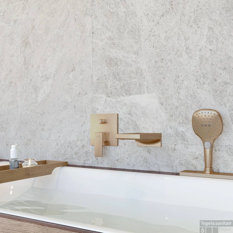 Baduitloop Metropol HansGrohe Watervalstraal 18.5 Cm Gepolijst Goud 4 Baduitloop Metropol HansGrohe Watervalstraal 18.5 Cm Gepolijst Goud - Afbeelding 2