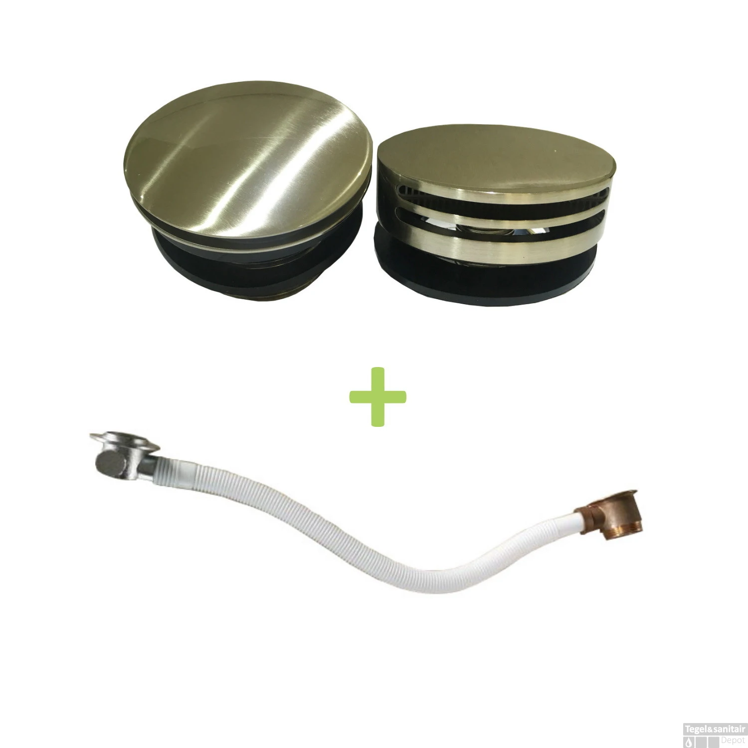 Badvulcombinatie Wiesbaden Rond Geborsteld Staal 3 Badvulcombinatie Wiesbaden Rond Geborsteld Staal