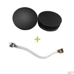 Badvulcombinatie Wiesbaden Rond Mat Zwart