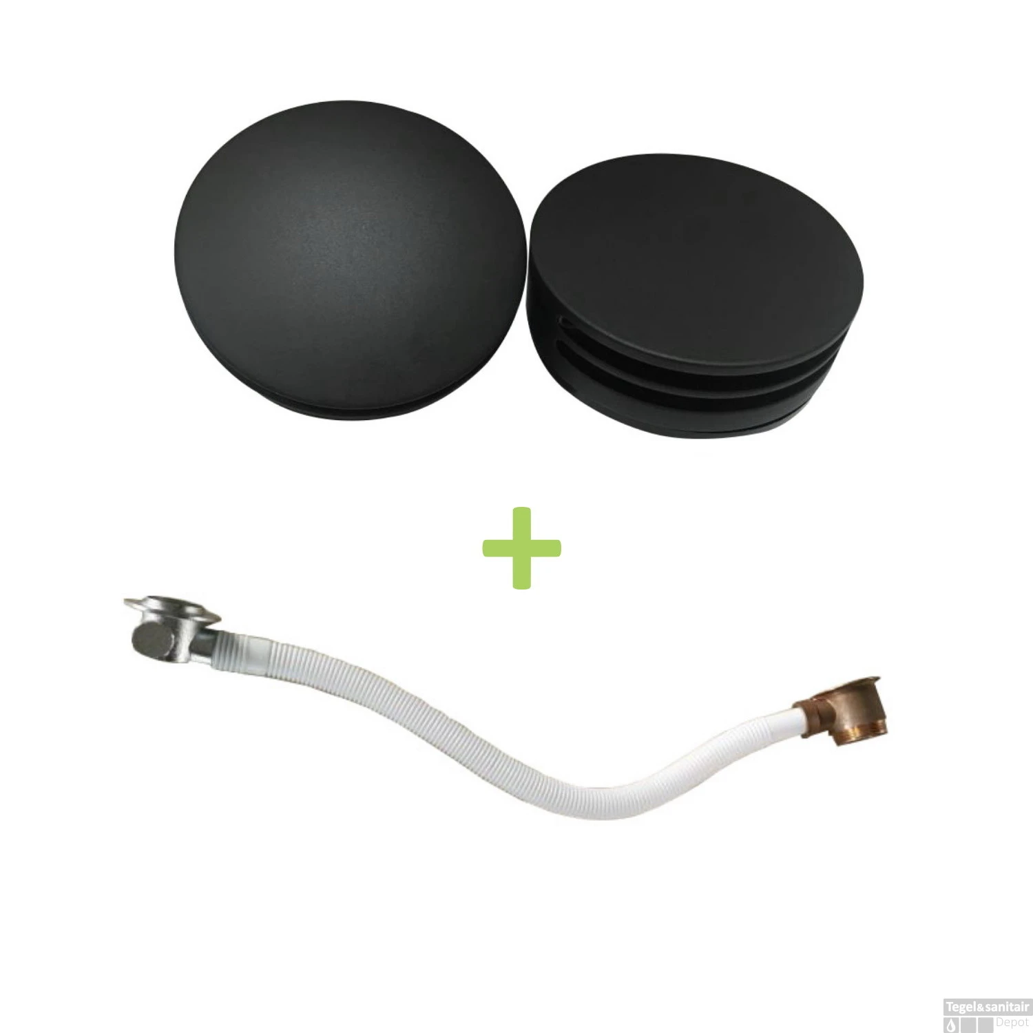 Badvulcombinatie Wiesbaden Rond Mat Zwart 3 Badvulcombinatie Wiesbaden Rond Mat Zwart