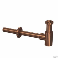 Bekersifon INK Laag Model Incl Muurbuis En Rozet Mat Rose Goud