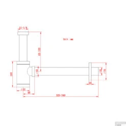 Bekersifon Boss & Wessing Iron Gunmetal -Badkamermeubels bekersifon saniclear iron gunmetal tech
