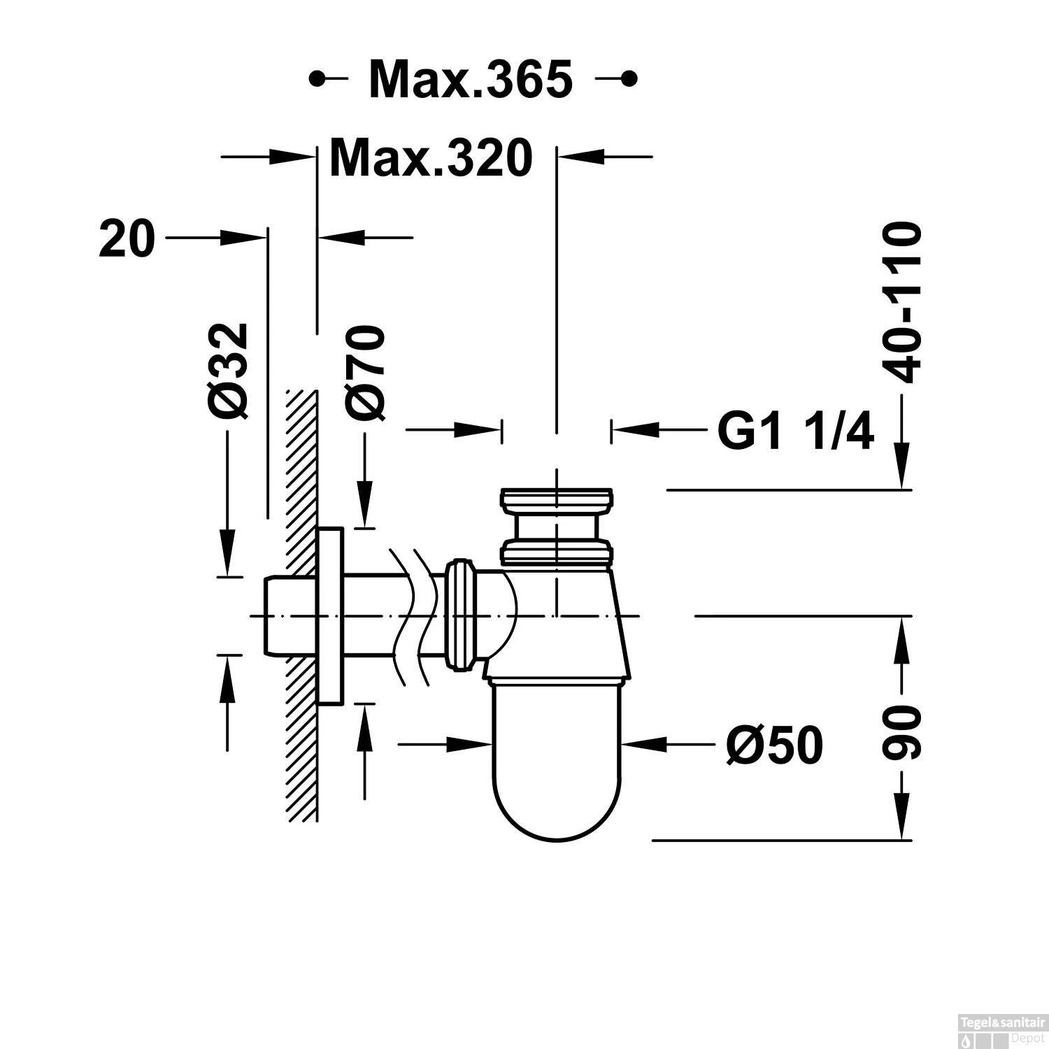 Bekersifon Tres Complementos Mat Wit 4 Bekersifon Tres Complementos Mat Wit - Afbeelding 2