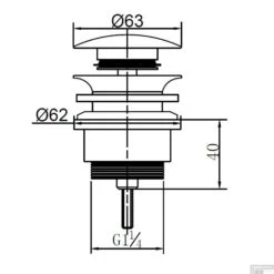 BWS Clickwaste Luxe Laag 5/4" Mat Wit -Badkamermeubels bws clickwaste luxe laag 5 4inch mat wit tech