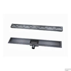 BWS Douchegoot Flens Met Uitneembare Haarfilter 90x7x6.7 Cm Gunmetal 8 BWS Douchegoot Flens Met Uitneembare Haarfilter 90x7x6.7 Cm Gunmetal -Badkamermeubels bws douchegoot flens met uitneembare haarfilter 90x7x6.7 cm gunmetal 2