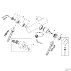 BWS Douchemengkraan Chepri Chroom -Badkamermeubels bws douchemengkraan chepri chroom tech