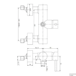BWS Douchemengkraan Chepri Chroom -Badkamermeubels bws douchemengkraan chepri chroom tech2