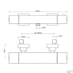 BWS Douchemengkraan Vierkant Chroom -Badkamermeubels bws douchemengkraan vierkant chroom tech