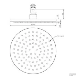 BWS Hoofddouche Luxe Rond 20x20 Cm Mat Zwart -Badkamermeubels bws hoofddouche luxe rond 20x20 cm mat zwart tech