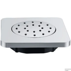 BWS Zijdouche Inbouw Verstelbare Vierkant 13.5x13.5cm Chroom -Badkamermeubels bws zijdouche inbouw verstelbare vierkant 13.5x13.5cm chroom detail