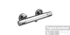 Cisal Less Douche Thermostaatkraan Opbouw LST01012A RVS-look -Badkamermeubels cisal less douche thermostaatkraan opbouw lst01012a rvs look 1