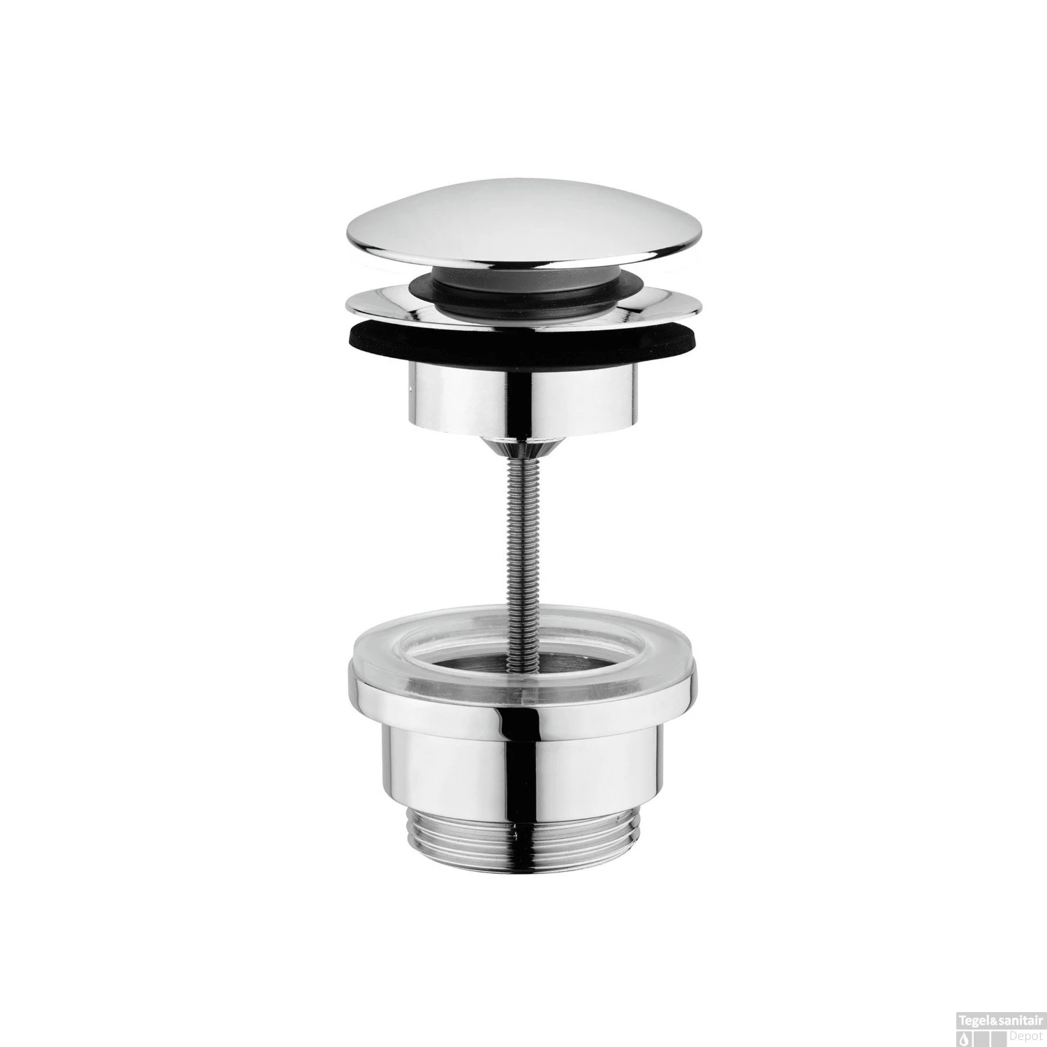 Clickwaste Design Herzbach Living Universeel 5/4'' Chroom Zonder Overloop 3 Clickwaste Design Herzbach Living Universeel 5/4'' Chroom Zonder Overloop