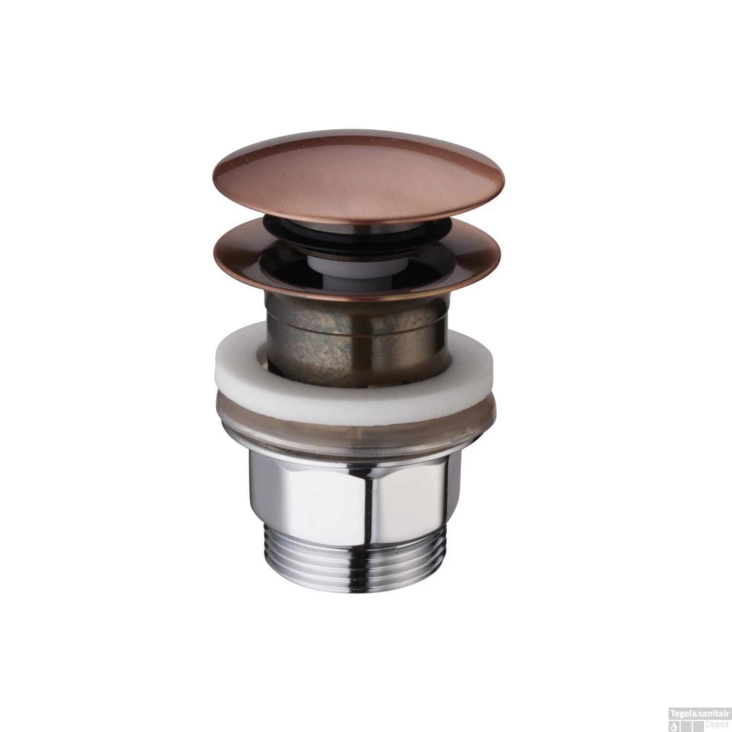 Clickwaste Salenzi Giro Gegalvaniseerd Geborsteld Koper ø66 Mm 3 Clickwaste Salenzi Giro Gegalvaniseerd Geborsteld Koper ø66 Mm