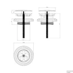 Clou Mini Wash Me Afvoerplug Met Afdekkap 55mm Mat Wit -Badkamermeubels clou mini wash me afvoerplug met afdekkap 55mm mat wit tech2