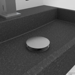 Clou Mini Wash Me Plug Met Afdekkap RVS Geborsteld