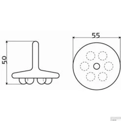 Clou Waterstop Mini Wash Me Siliconen Wit -Badkamermeubels clou waterstop mini wash me siliconen wit tech
