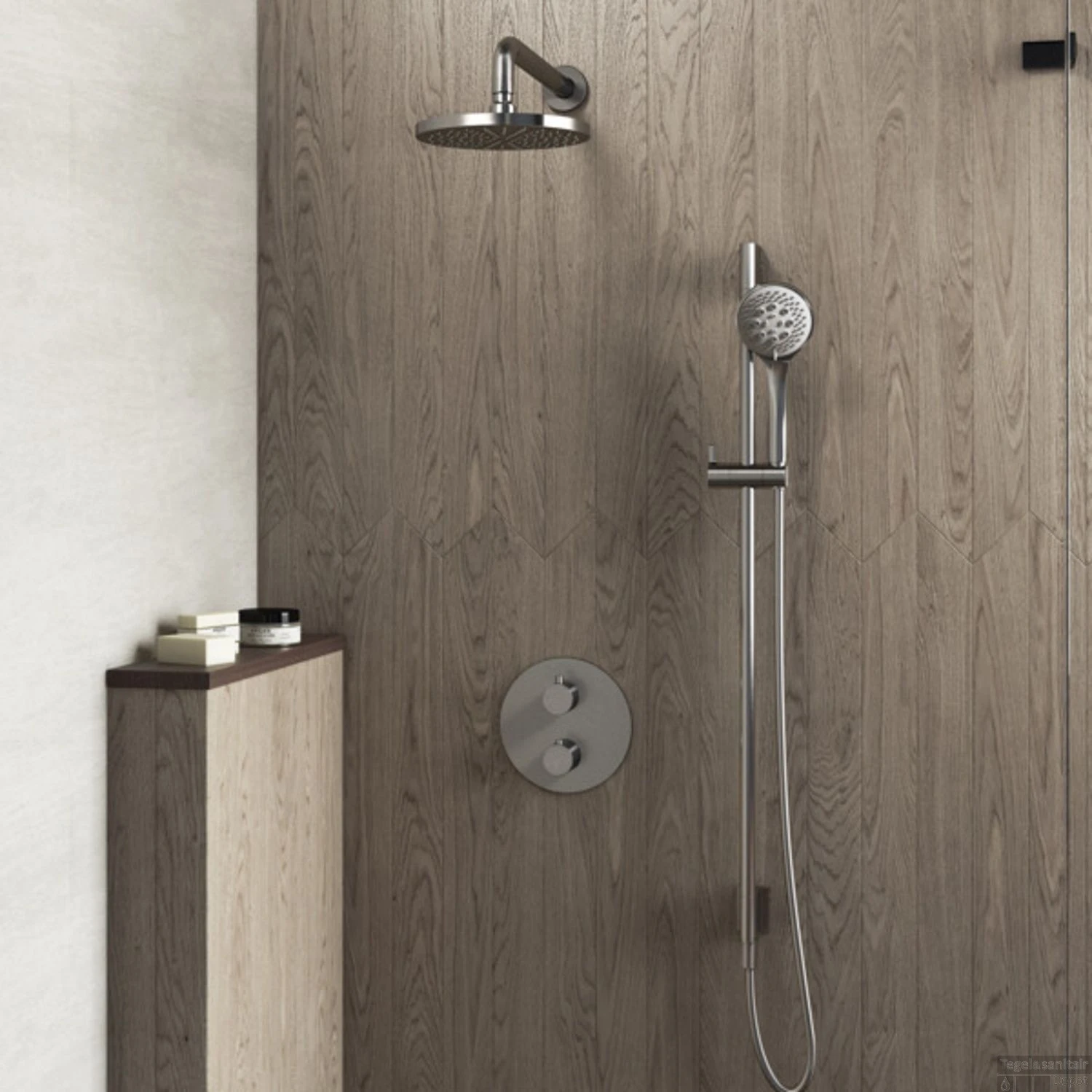 Complete Regendouche Hotbath Get Together IBS1A Inbouwset Met 2-Weg Stop Omstel - Afbeelding 2