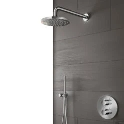 Complete Regendouche Hotbath Get Together IBS1A Inbouwset Met 2-Weg Stop Omstel -Badkamermeubels complete regendouche hotbath buddy inbouwset met 2 weg stop omstel shop ibs1a